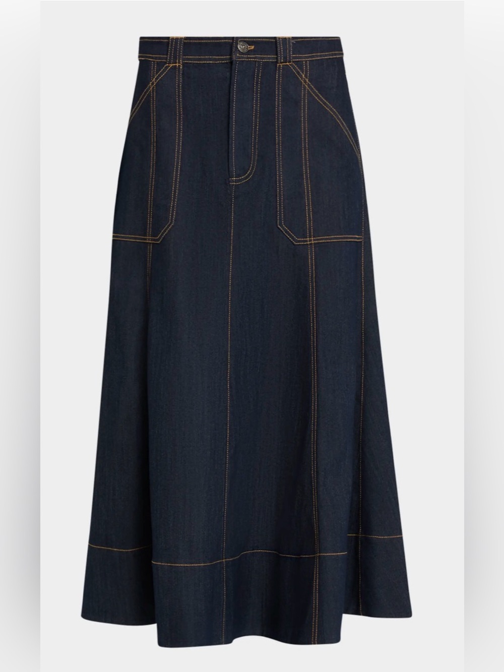 NWT Cinq A Sept Benji Denim Maxi Skirt - Picture 4 of 5